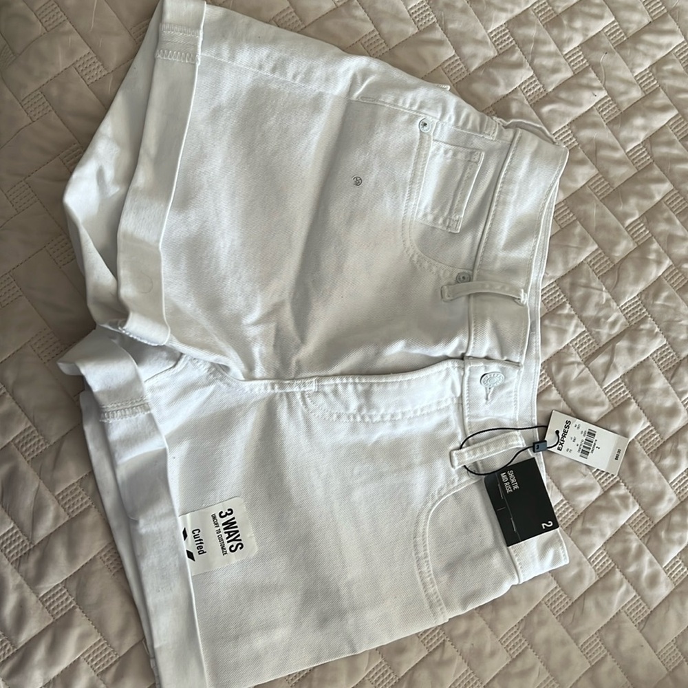 Brand new express size 2 shorts.